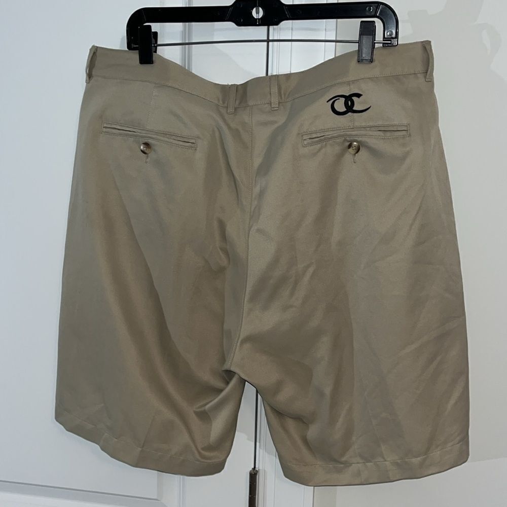 Beige tan OC Old Chatham Golf Club golf shorts 38 waist